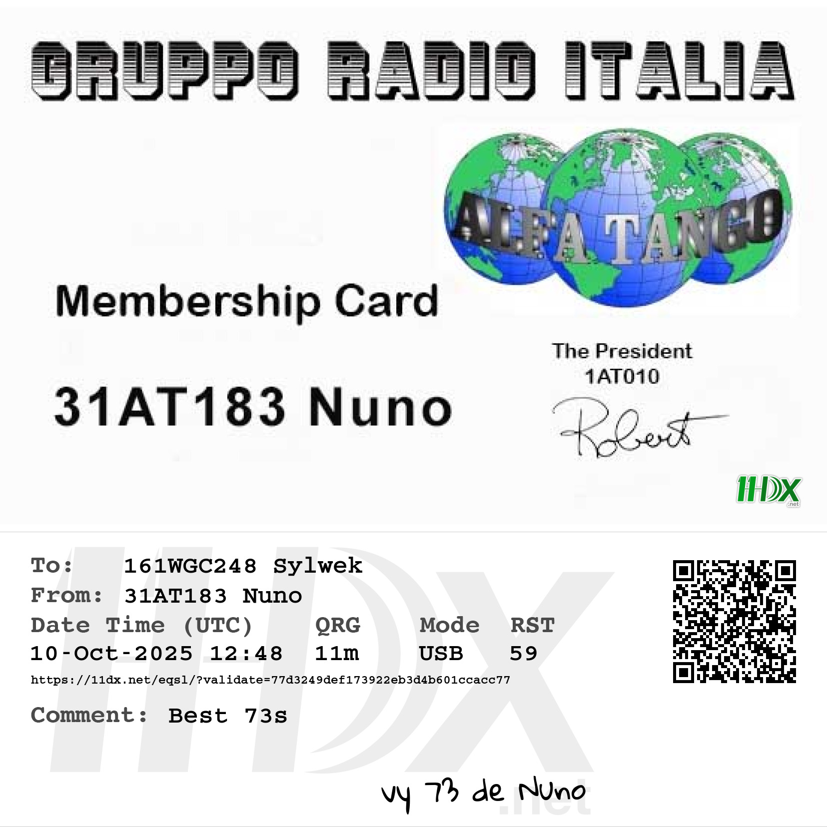 QSL #122
