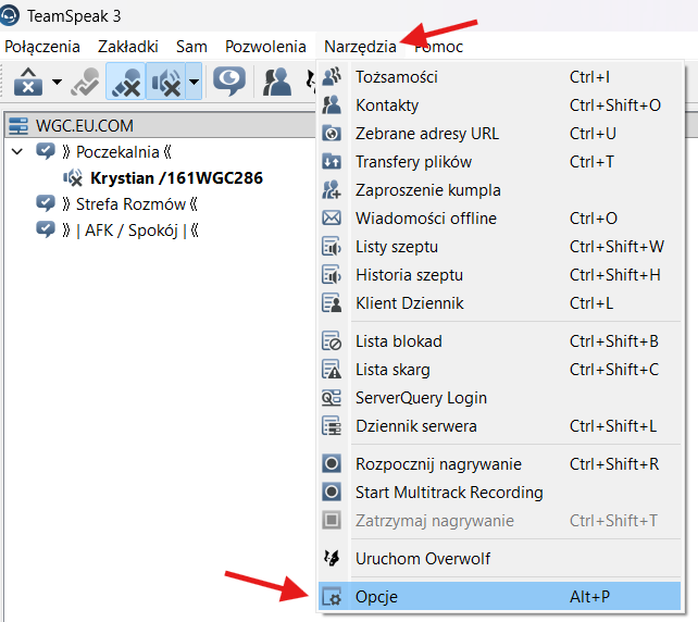 Ustawienia dźwięku
