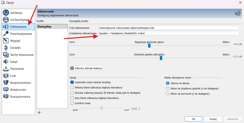 Urządzenie odtwarzania